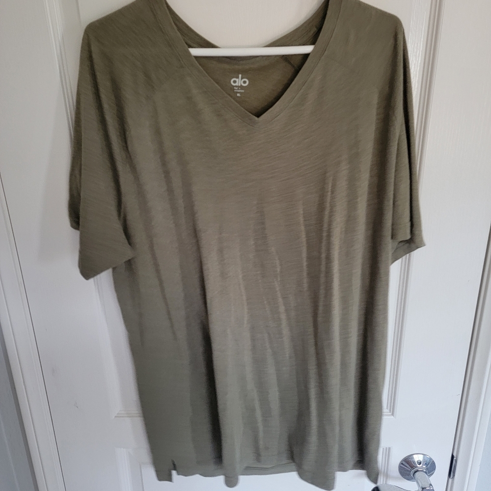 Light Green Alo V Neck